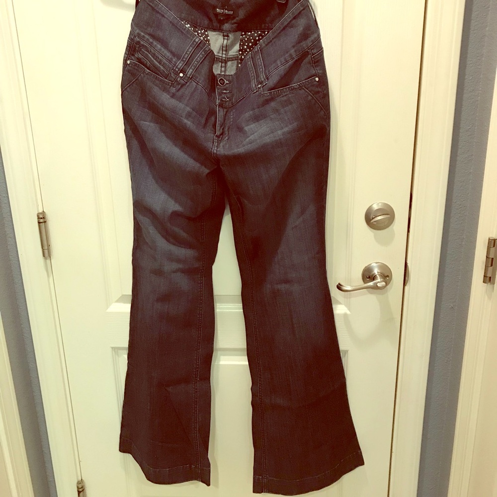 Wide Leg Dark Jeans